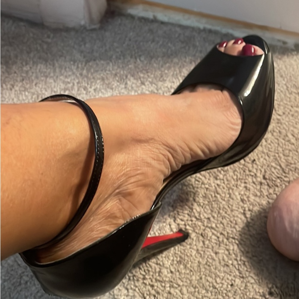Christian Louboutin Leather D’Orsay Pumps